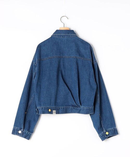 Rie Miller(リエミラー)の「【RM denim】バックひねりデザインショート丈Gジャン(デニムジャケット・レディース・インディゴブルー・FREE)」の16枚目の写真