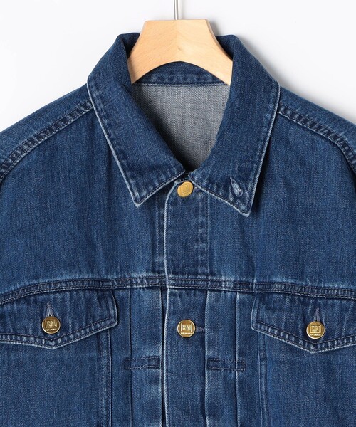 Rie Miller(リエミラー)の「【RM denim】バックひねりデザインショート丈Gジャン(デニムジャケット・レディース・インディゴブルー・FREE)」の17枚目の写真
