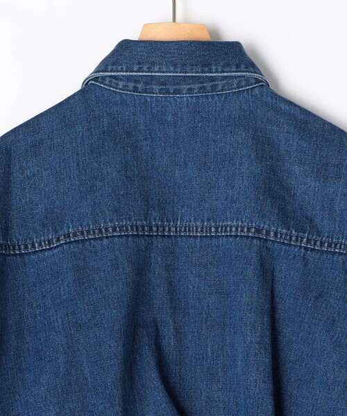 Rie Miller(リエミラー)の「【RM denim】バックひねりデザインショート丈Gジャン(デニムジャケット・レディース・インディゴブルー・FREE)」の19枚目の写真