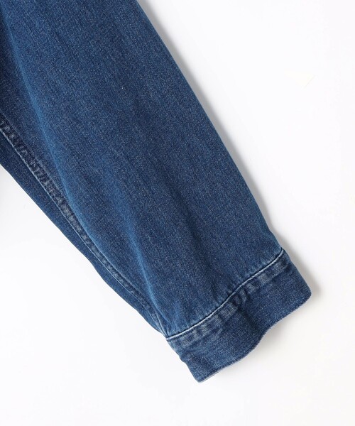Rie Miller(リエミラー)の「【RM denim】バックひねりデザインショート丈Gジャン(デニムジャケット・レディース・インディゴブルー・FREE)」の20枚目の写真