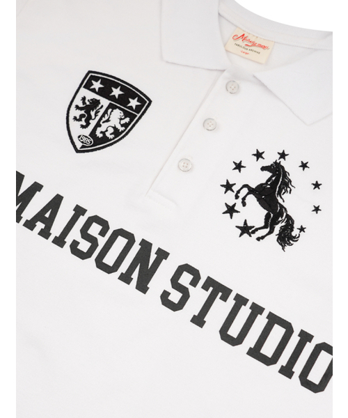 FABULOUS ARCHIVE(ファビュラスアーカイブ)の「スターホース ポロ クロップ 半袖Tシャツ ホワイト(FCG2TS818M)(Tシャツ/カットソー・レディース・ホワイト・LARGE)」の6枚目の写真