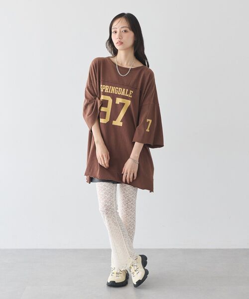earth music&ecology(アースミュージックアンドエコロジー)の「レースフレアパンツ(その他パンツ・レディース・ブラック/オフホワイト・FREE)」の16枚目の写真