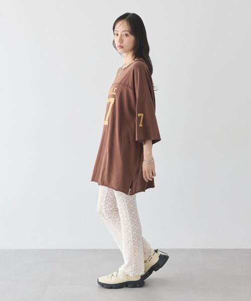 earth music&ecology(アースミュージックアンドエコロジー)の「レースフレアパンツ(その他パンツ・レディース・ブラック/オフホワイト・FREE)」の17枚目の写真