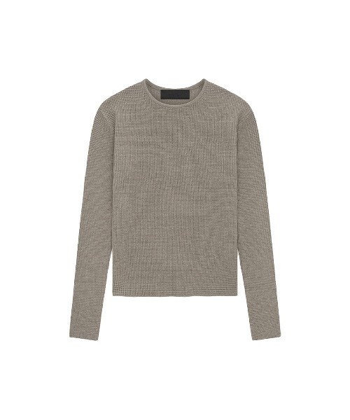 FOG ESSENTIALS(エフオージーエッセンシャルズ)の「フィア オブ ゴッド エッセンシャルズ【Fear of God ESSENTIALS】- セーター【WAFFLED LONG SLEEVE SWEATHER HEATHER GRAY 192HO247241FW】(ニット/セーター・レディース・ヘザーグレー・L/XL)」の1枚目の写真