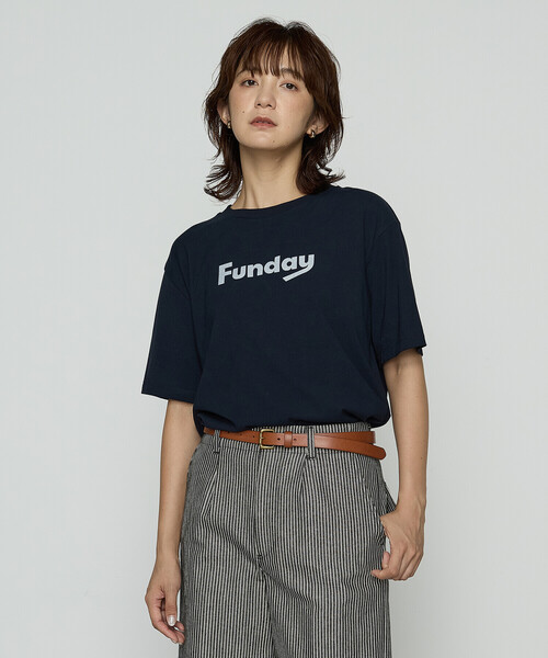 COMME CA Wardrobe(コムサワードローブ)の「〔 +サイズ 〕ヴィンテージ天竺 Tシャツ(Tシャツ/カットソー・レディース・ホワイト/ネイビー・13号)」の21枚目の写真