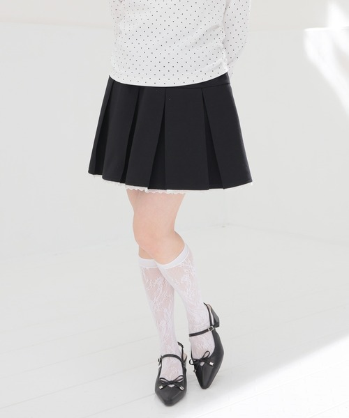 Honeys(ハニーズ)の「レース付ミニスカート(スカート・レディース・ピンク/杢グレー/ブラック・M/LL/L/3L/S)」の17枚目の写真