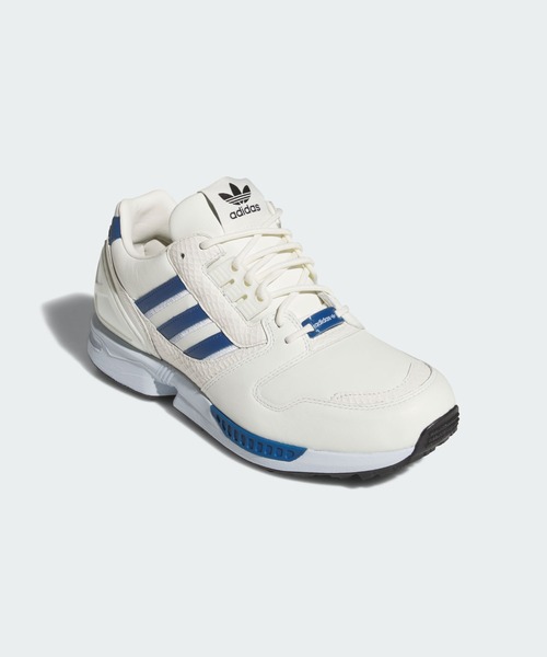 adidas(アディダス)の「オリジナルス ZX 8000 スパイクレス ゴルフ / ZX 8000 SPIKELESS GOLF【adidas Golf/アディダスゴルフ】(スニーカー・メンズ・ホワイト×ブルー・22.5cm/23.5cm/24.5cm/25.5cm/26.5cm/27.5cm/28.5cm/23.0cm/24.0cm/25.0cm/26.0cm/27.0cm/28.0cm/29.0cm)」の2枚目の写真