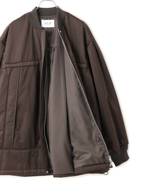 ADAM ET ROPE'(アダムエロペ)の「【WEB限定】・【定番】パフスリーブMA1(MA-1・レディース・ブラック/ダークブラウン/ブラウン・FREE)」の16枚目の写真