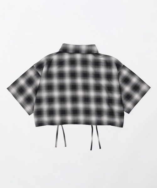 WEGO(ウィゴー)の「WEGO/ドロストチェックシャツ(シャツ/ブラウス・レディース・ホワイト/ブラック・FREE)」の21枚目の写真