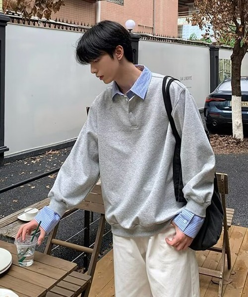 Ressaca(レサーカ)の「フェイクレイヤードスウェット(スウェット・メンズ・ブラック/グレー・L/M)」の14枚目の写真