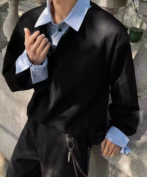 Ressaca(レサーカ)の「フェイクレイヤードスウェット(スウェット・メンズ・ブラック/グレー・L/M)」の20枚目の写真