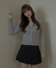 Lace collar tina knit tops / レースカラー ティナニットトップス