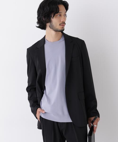 NANO universe(ナノユニバース)の「「Damerino」T/R パウダリー2WAYストレッチセットアップ(セットアップ・メンズ・ブラウン系その他/ブラック・S/M/L/XL)」の4枚目の写真