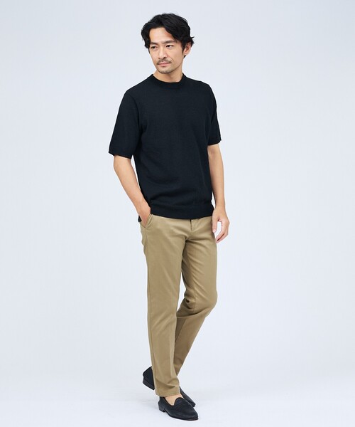 ABAHOUSE GRAY(アバハウスグレイ)の「ブークレー 半袖Tシャツ(Tシャツ/カットソー・メンズ・ホワイト/ネイビー/ブラック/ブラウン/ライトグレー・48/46/50)」の6枚目の写真