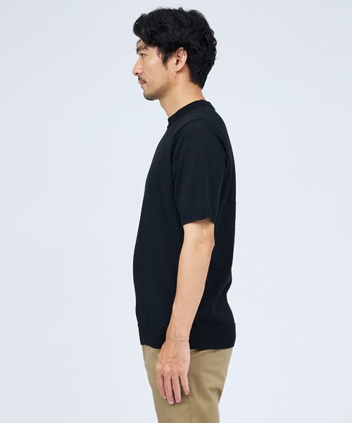 ABAHOUSE GRAY(アバハウスグレイ)の「ブークレー 半袖Tシャツ(Tシャツ/カットソー・メンズ・ホワイト/ネイビー/ブラック/ブラウン/ライトグレー・48/46/50)」の7枚目の写真
