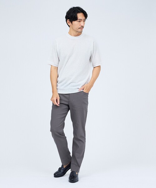 ABAHOUSE GRAY(アバハウスグレイ)の「ブークレー 半袖Tシャツ(Tシャツ/カットソー・メンズ・ホワイト/ネイビー/ブラック/ブラウン/ライトグレー・48/46/50)」の14枚目の写真