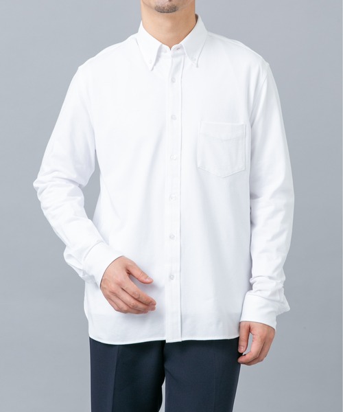 URBAN RESEARCH ROSSO MEN(アーバンリサーチロッソメン)の「『イージーケア / 防シワ』ハイパフォーマンス スーパーストレッチBDシャツ(シャツ/ブラウス・メンズ・ブルー/ホワイト/グレー・SMALL/MEDIUM/LARGE/X-LARGE)」の4枚目の写真