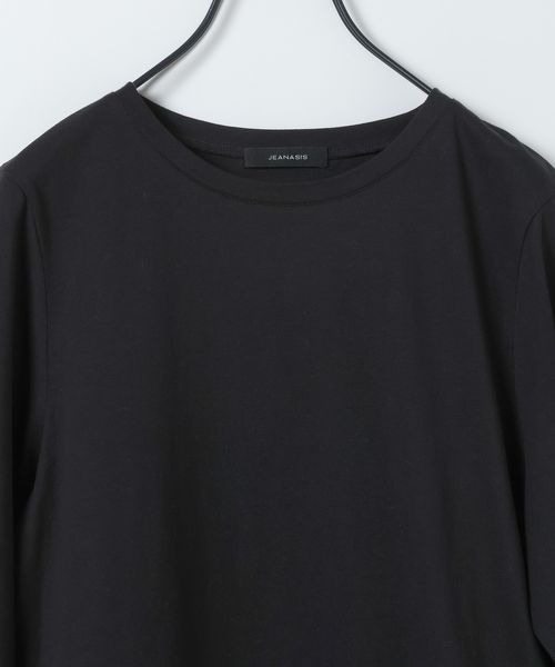 JEANASIS(ジーナシス)の「スソフリルドロストLS TEE/1057836(Tシャツ/カットソー・レディース・ホワイト/ブラック/グレー・FREE)」の5枚目の写真