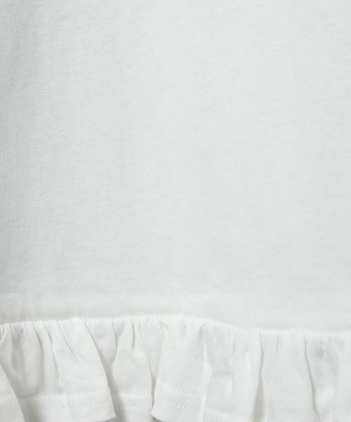 JEANASIS(ジーナシス)の「スソフリルドロストLS TEE/1057836(Tシャツ/カットソー・レディース・ホワイト/ブラック/グレー・FREE)」の12枚目の写真