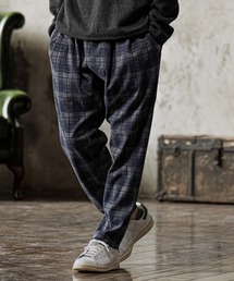 mp15302-Brushed Check Ponte Tapered Pants テーパードパンツ(A75426cmb)