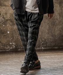 mp15302-Brushed Check Ponte Tapered Pants テーパードパンツ(A75426cmb)