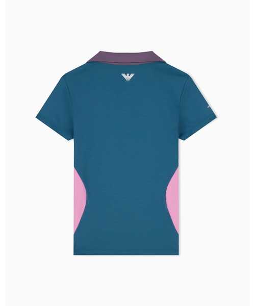 EMPORIO ARMANI EA7(エンポリオアルマーニイーエーセブン)の「<オンライン限定>【エンポリオ アルマーニ EA7】VENTUS7 テクニカルファブリック製 Tennis Pro ポロシャツ(ポロシャツ・レディース・ネイビー系・SMALL/MEDIUM/LARGE/X-SMALL)」の6枚目の写真