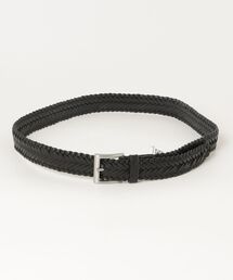 TOMMY HILFIGER | スクエアバックル編み込みレザーベルト(ベルト)