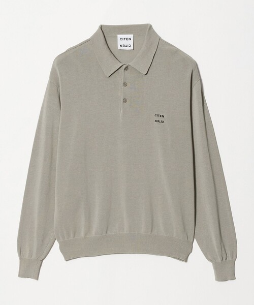 CITEN（シテン）の「＜CITEN＞ハイゲージニットポロシャツ（ポロシャツ・メンズ・ブラック/ライトグレー・M/L）」の18枚目の写真