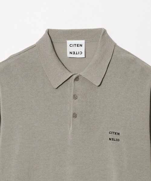 CITEN（シテン）の「＜CITEN＞ハイゲージニットポロシャツ（ポロシャツ・メンズ・ブラック/ライトグレー・M/L）」の20枚目の写真