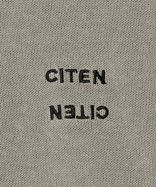 CITEN（シテン）の「＜CITEN＞ハイゲージニットポロシャツ（ポロシャツ・メンズ・ブラック/ライトグレー・M/L）」の3枚目の写真