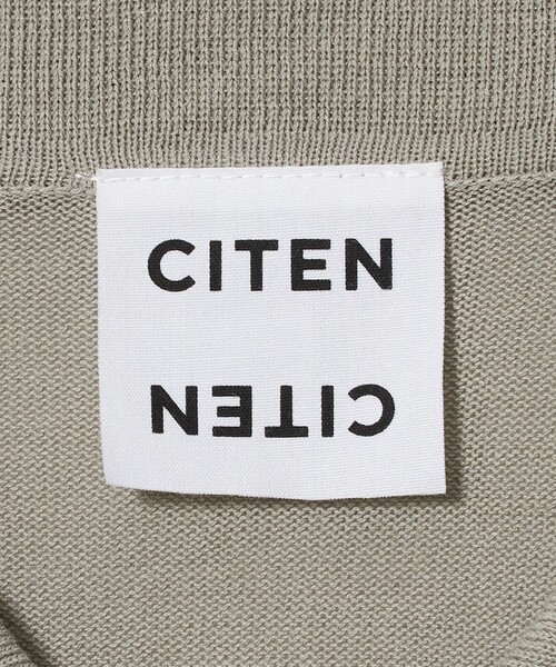 CITEN（シテン）の「＜CITEN＞ハイゲージニットポロシャツ（ポロシャツ・メンズ・ブラック/ライトグレー・M/L）」の9枚目の写真