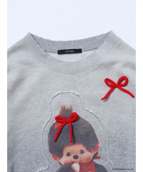 EMODA（エモダ）の「【Monchhichi×EMODA】フォトプリントオーバースウェット（スウェット・レディース・グレー/ブラック・FREE）」の8枚目の写真