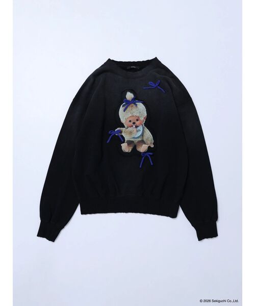EMODA（エモダ）の「【Monchhichi×EMODA】フォトプリントオーバースウェット（スウェット・レディース・グレー/ブラック・FREE）」の10枚目の写真