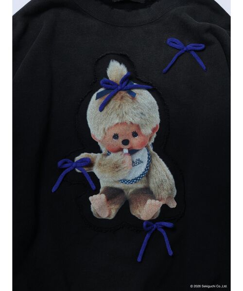 EMODA（エモダ）の「【Monchhichi×EMODA】フォトプリントオーバースウェット（スウェット・レディース・グレー/ブラック・FREE）」の11枚目の写真