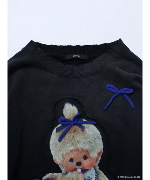 EMODA（エモダ）の「【Monchhichi×EMODA】フォトプリントオーバースウェット（スウェット・レディース・グレー/ブラック・FREE）」の12枚目の写真