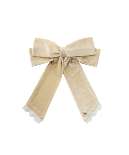 idem(イデム)の「big ribbon barrette / ビッグリボンバレッタ(バレッタ/ヘアクリップ・レディース・アイボリー/その他/ブラック・FREE)」の7枚目の写真