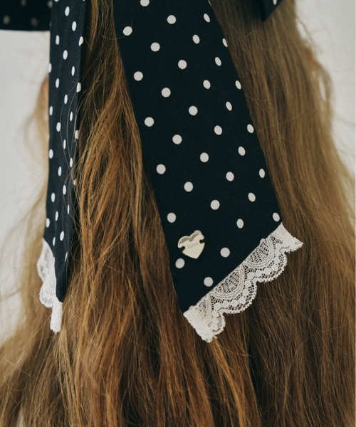 idem(イデム)の「big ribbon barrette / ビッグリボンバレッタ(バレッタ/ヘアクリップ・レディース・アイボリー/その他/ブラック・FREE)」の15枚目の写真