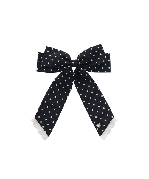 idem(イデム)の「big ribbon barrette / ビッグリボンバレッタ(バレッタ/ヘアクリップ・レディース・アイボリー/その他/ブラック・FREE)」の17枚目の写真