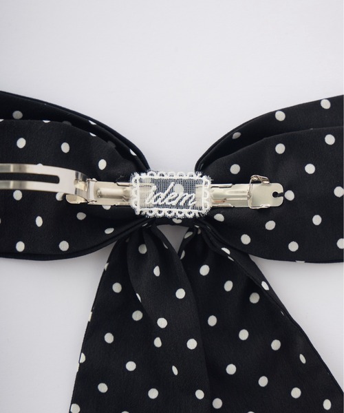 idem(イデム)の「big ribbon barrette / ビッグリボンバレッタ(バレッタ/ヘアクリップ・レディース・アイボリー/その他/ブラック・FREE)」の16枚目の写真