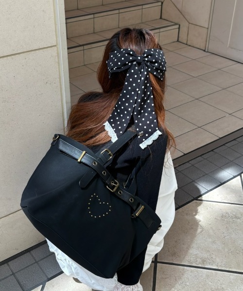 idem(イデム)の「big ribbon barrette / ビッグリボンバレッタ(バレッタ/ヘアクリップ・レディース・アイボリー/その他/ブラック・FREE)」の21枚目の写真