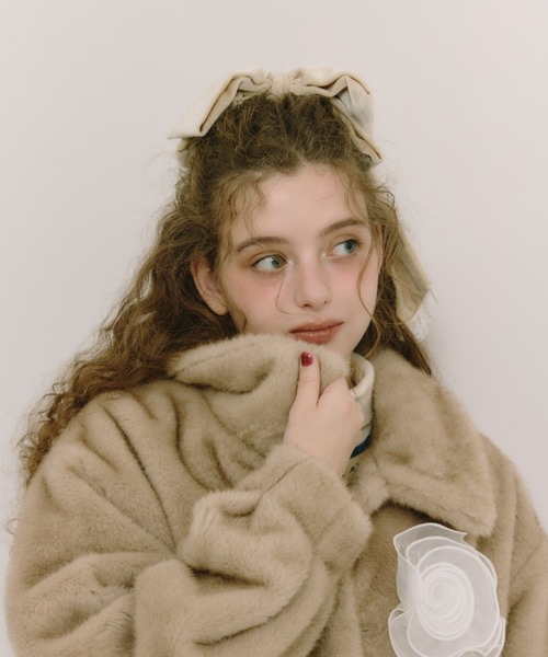 idem(イデム)の「big ribbon barrette / ビッグリボンバレッタ(バレッタ/ヘアクリップ・レディース・アイボリー/その他/ブラック・FREE)」の10枚目の写真