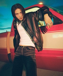Guess（ゲス）の「【ヒョンジン 着用】 MEN'S FAUX LEATHER JACKET レザージャケット（その他アウター）」