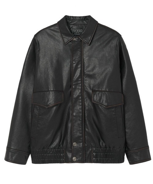Guess（ゲス）の「【ヒョンジン 着用】 MEN'S FAUX LEATHER JACKET レザージャケット（その他アウター・メンズ・ブラック・MEDIUM/X-LARGE/LARGE）」の11枚目の写真