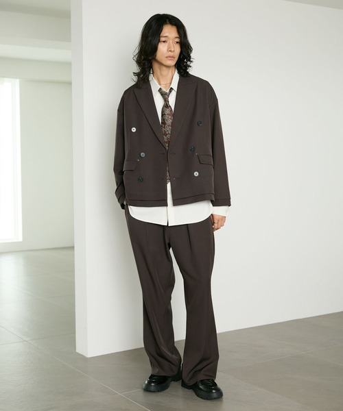 RAGEBLUE(レイジブルー)の「RIVET SEMI FLARE PANTS/リベットセミフレアパンツ【セットアップ対応】(デニムパンツ・メンズ・ブラック/ブラウン・MEDIUM/LARGE)」の5枚目の写真