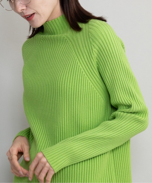 lodie(ロディ)の「【全10色展開】ハイネックリブニット(ニット/セーター・レディース・ピンク/ブラック/ブルー/レッド/イエロー/ネイビー/グリーン/アイボリー/オレンジ/グレー・FREE)」の20枚目の写真