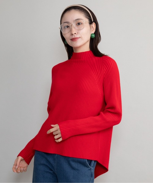 lodie(ロディ)の「【全10色展開】ハイネックリブニット(ニット/セーター・レディース・ピンク/ブラック/ブルー/レッド/イエロー/ネイビー/グリーン/アイボリー/オレンジ/グレー・FREE)」の16枚目の写真
