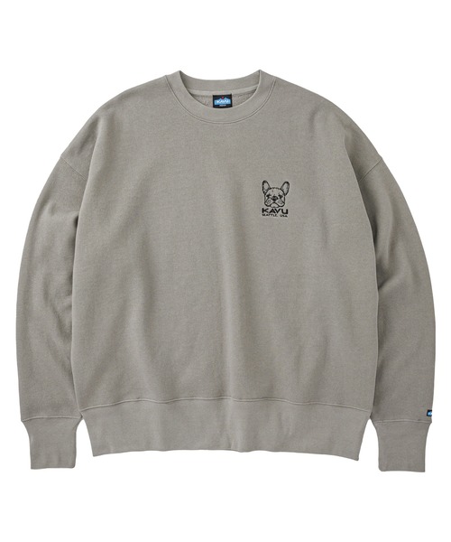 KAVU(カブー)の「KAVU/カブー OP Sweat Dog/ワンポイントスウェットドッグ(スウェット・メンズ・ベージュ/ライトグレー/ブラック・MEDIUM/LARGE/SMALL)」の10枚目の写真