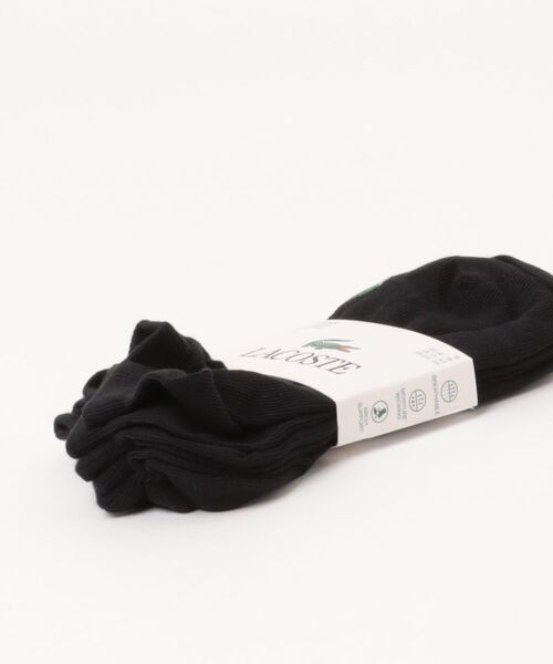 LACOSTE（ラコステ）の「《LACOSTE》3P Socks (Invisible) RA9101-10（ソックス/靴下・メンズ・ホワイト/ブラック・28-30cm/25-27CM/22-24cm）」の3枚目の写真