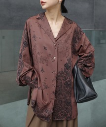 Ameri（アメリ）の「FLORAL LACE SCARF PRINT SHIRT（シャツ/ブラウス）」