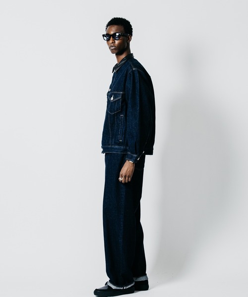 CRIMIE(クライミー)の「BORN FREE WIDE LUXURY SELVEDGE ONE WASH JEANS - INDIGO MADE IN JAPAN(デニムパンツ・メンズ・インディゴブルー・XXL/XL/L/M/S)」の14枚目の写真